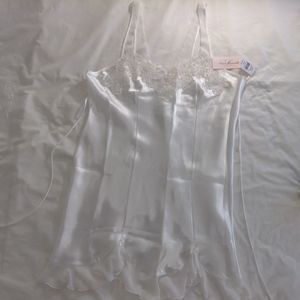 Linea Donatella Short nightgown/slip White SzL NWT